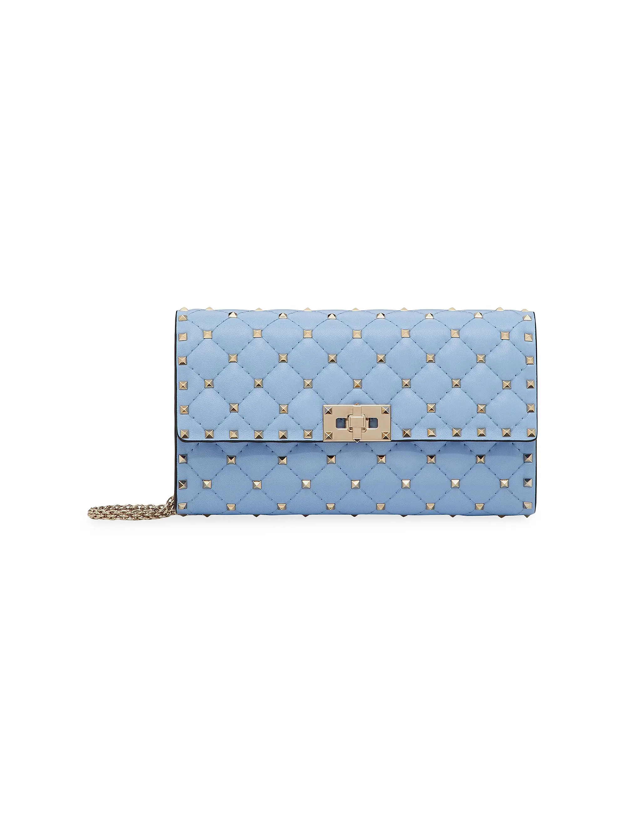Rockstud Spike Nappa Leather Crossbody Clutch Bag | Saks Fifth Avenue