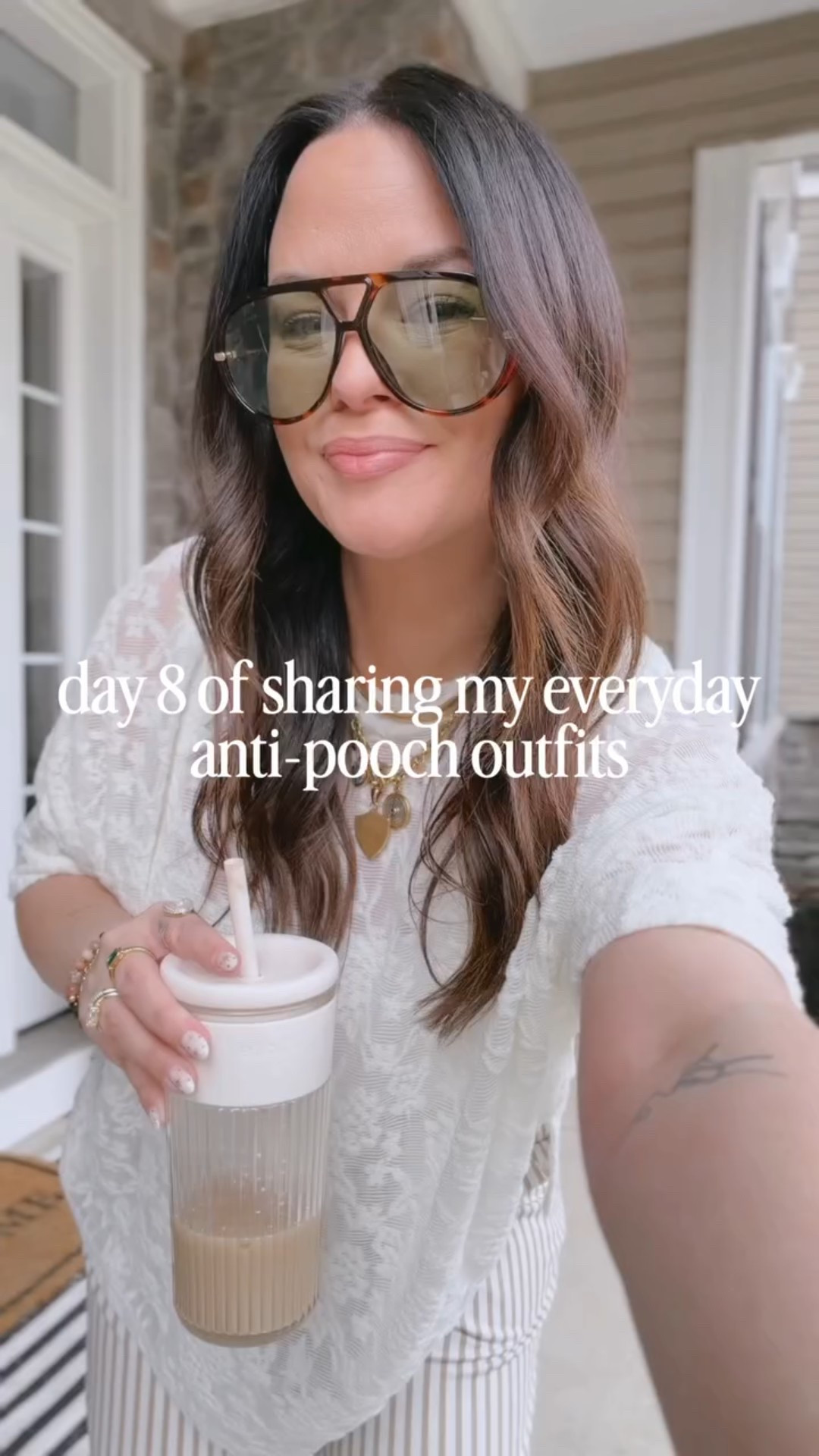 prepare to be sick of this oversized lace top.. use OUTFIT and I’ll send you the 🔗 to everything here!