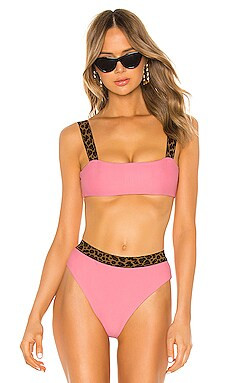 Tularosa Otto Top in Coral & Leopard from Revolve.com | Revolve Clothing (Global)