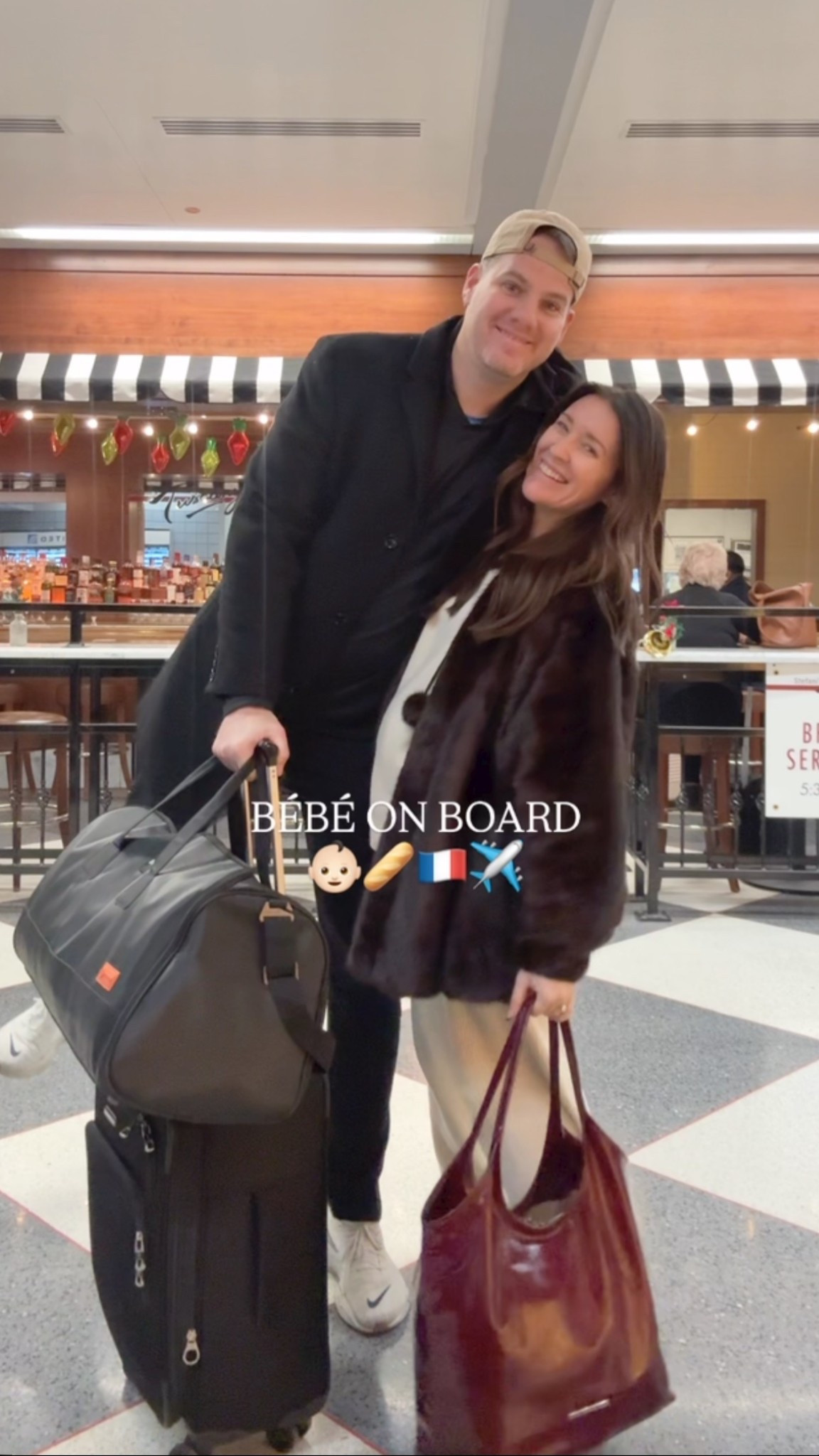 Travel airport outfits to Paris! I’m wearing a small (sided up one) in the top and bottoms! My husband wears these Amazon joggers more than his Lulu + this is his most worn coat of all time!! Duffle bag converts into a garment bag too. 

#LTKBump #LTKMens #LTKTravel