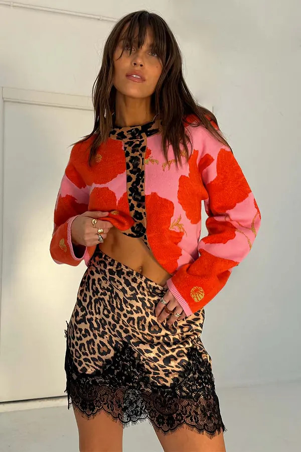 Pink Poppy Cardigan | Never Fully Dressed (UK & IE)