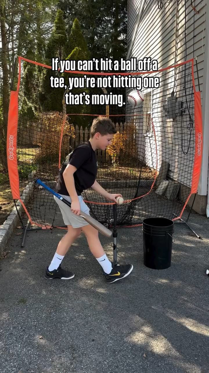 The tee tells the truth. ⚾

If you can’t square it up when the ball isn’t even moving… what happens when it is?