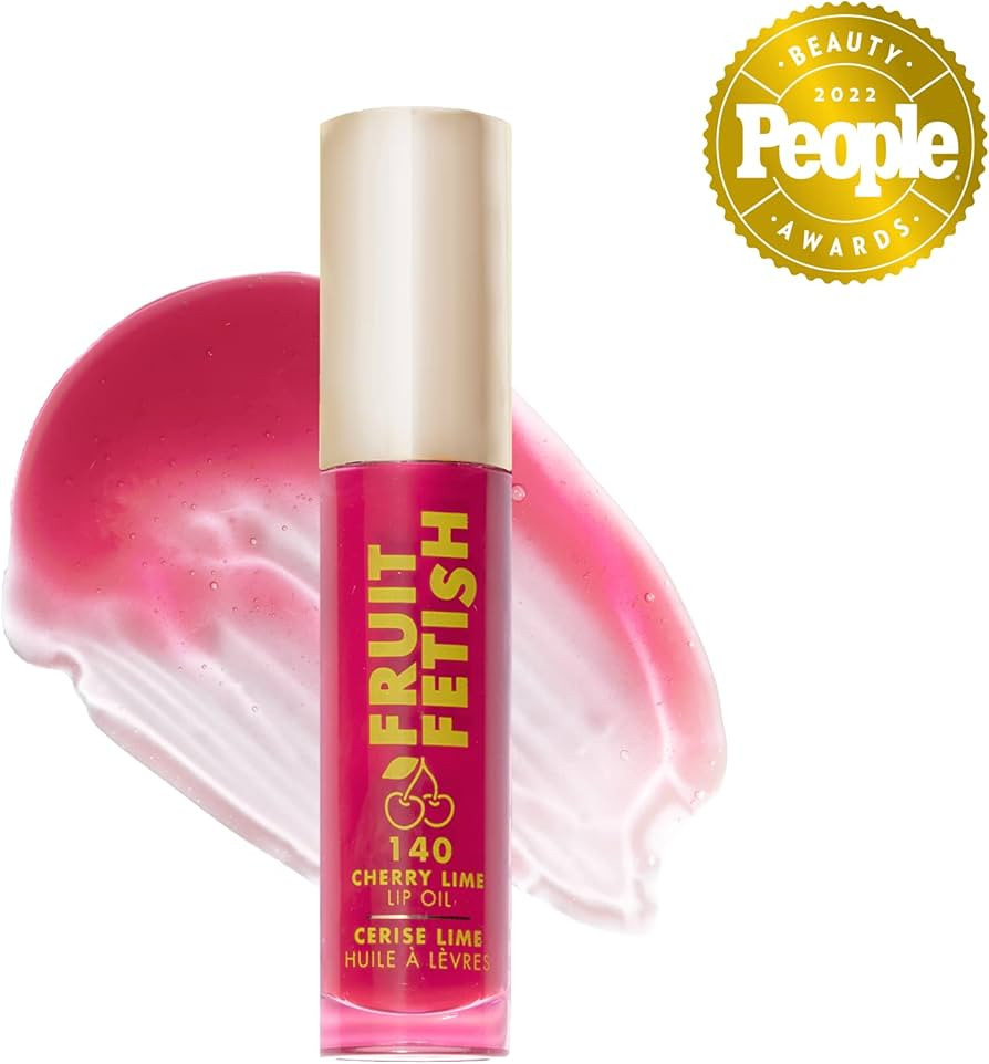 Milani Fruit Fetish Lip Oil with Vitamin E for Instant Hydration, Fruit Extract Infused Lip Treatment and Moisturizing Lip Gloss - Cherry Lime | Amazon (US)