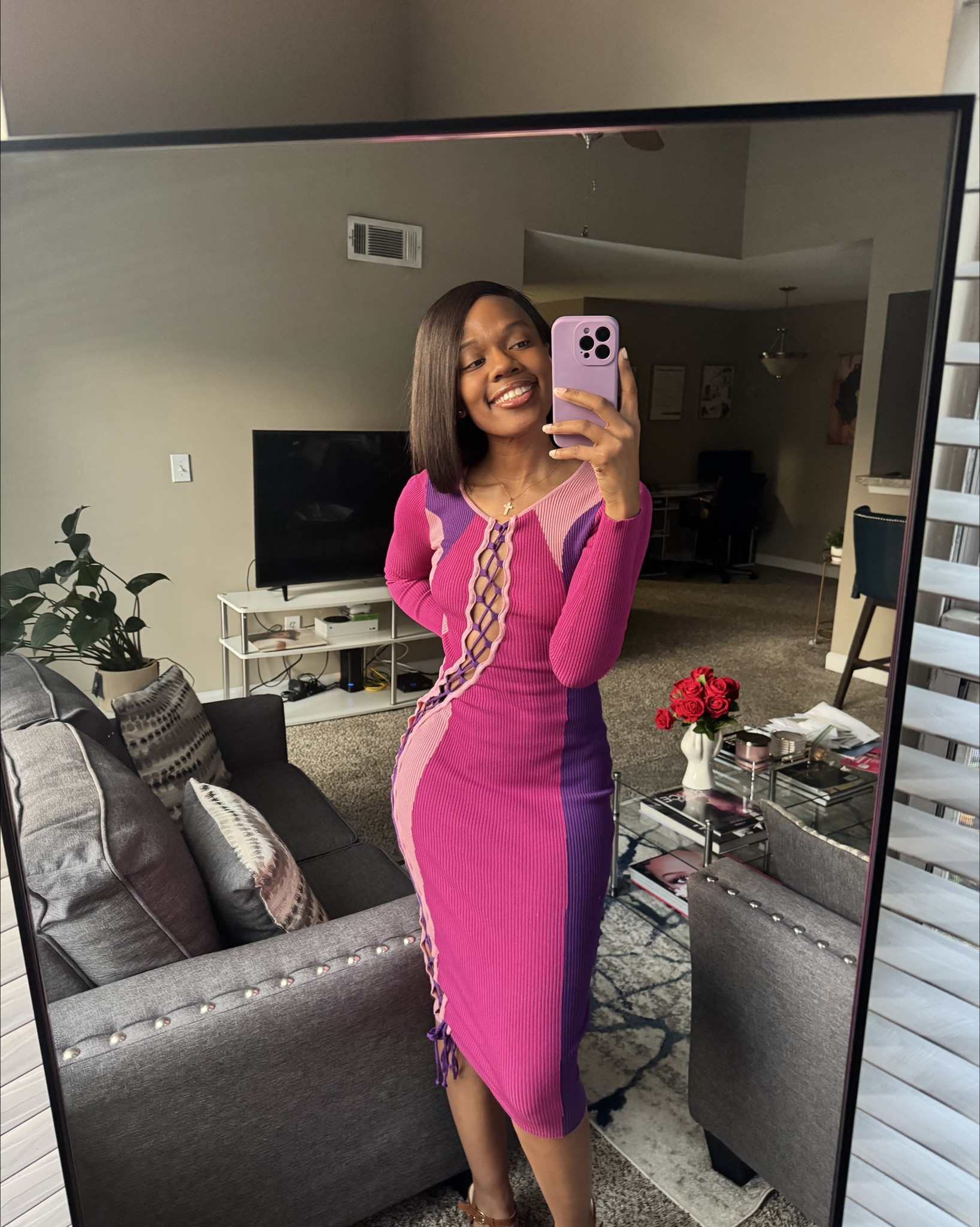 This dress is originally from J Lux Label, a dupe can be found on Amazon💗💜

#LTKValentine #LTKdayinmylife #LTKootd