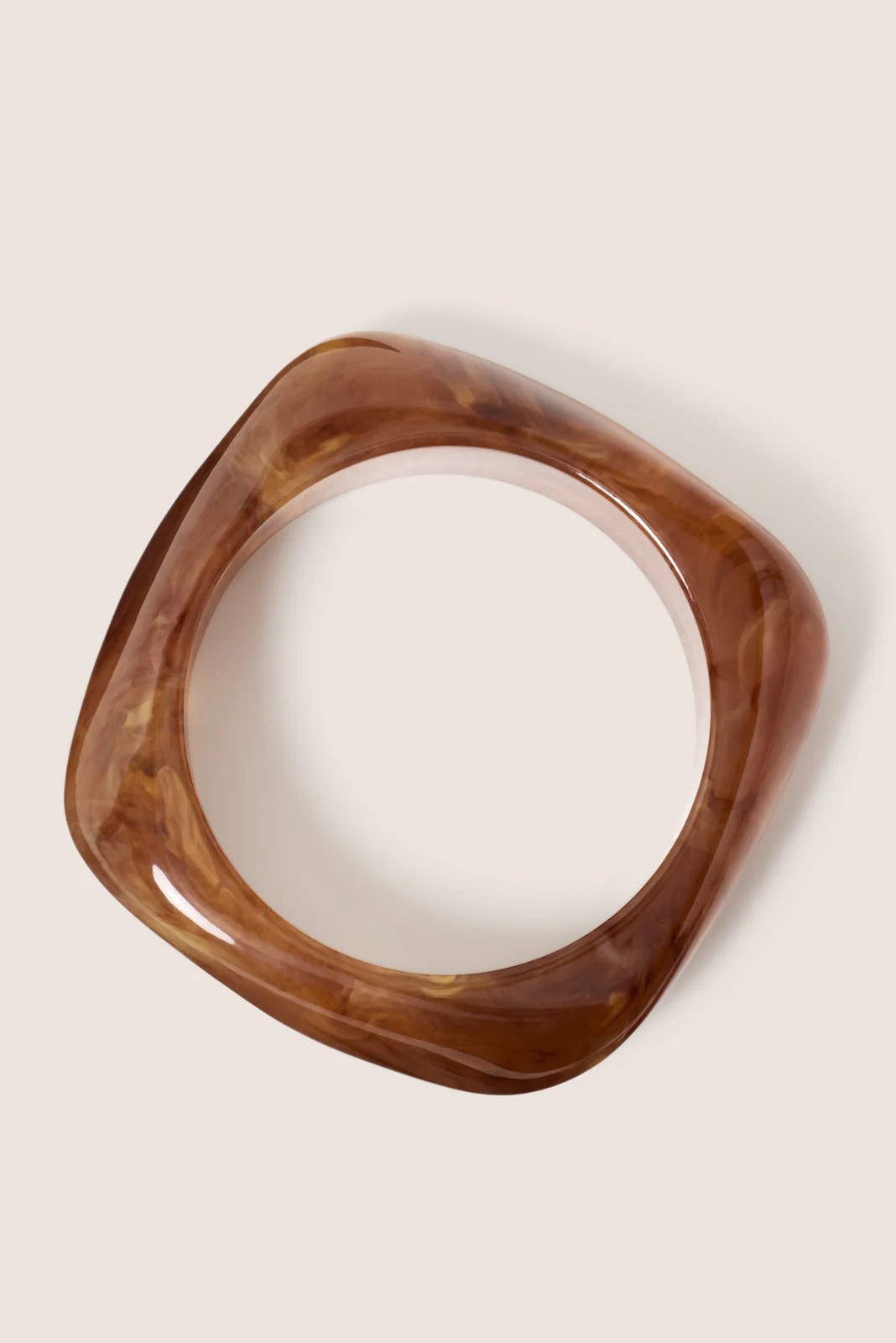 EVEREVE Women's Reece Resin Bracelet, Brown | Evereve