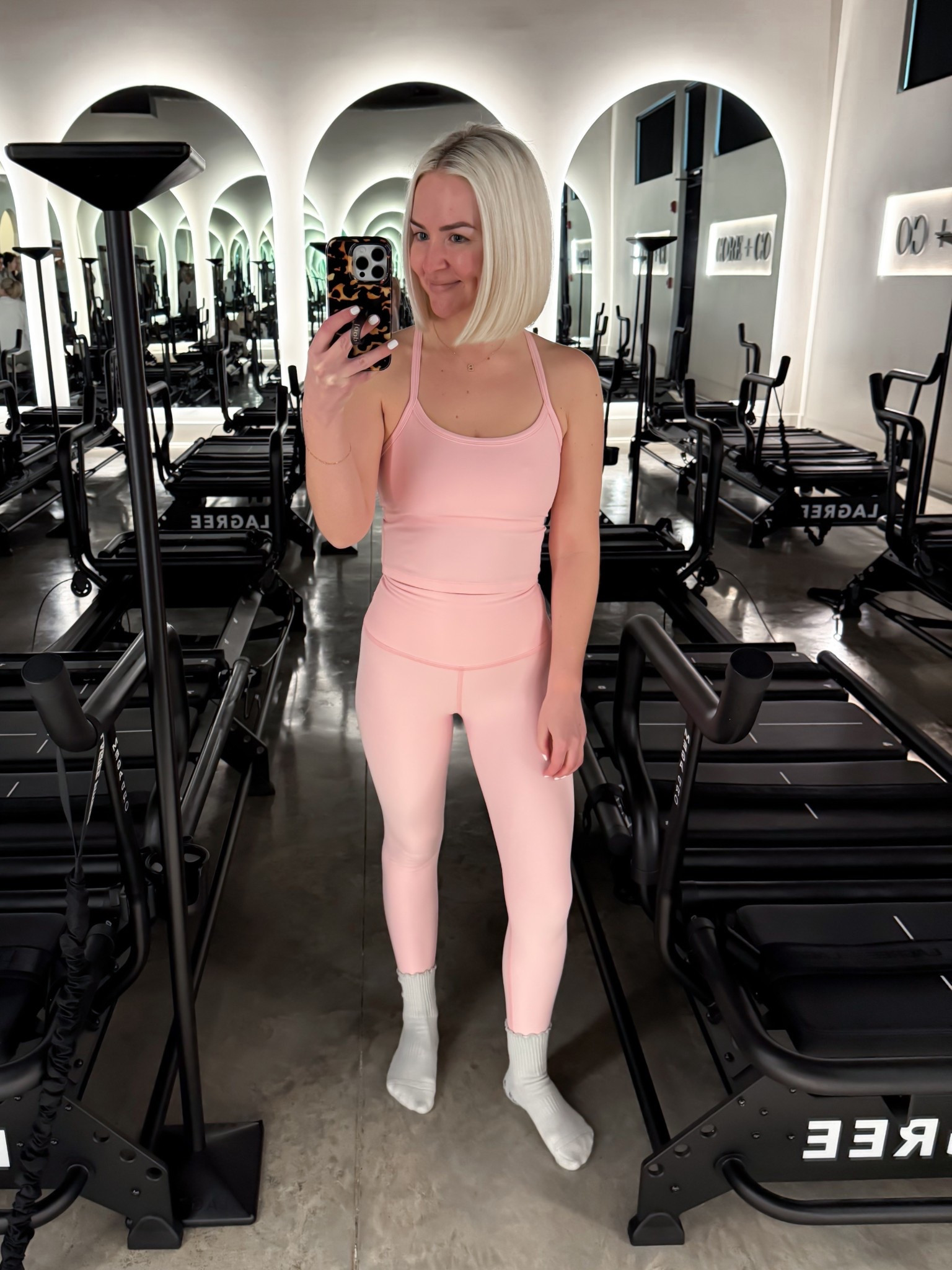 Small top, XS leggings (probably needed the XS) / lagree workout set 

#LTKfitnessgoals #LTKselfcare #LTKActive