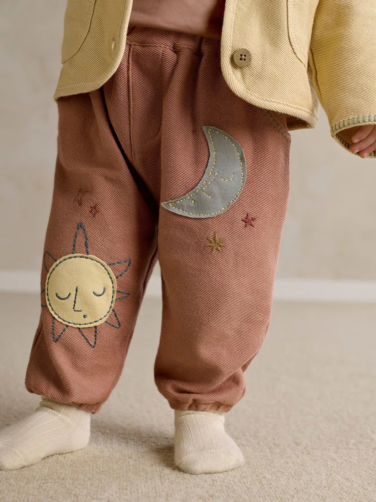 Mamas & Papas Brown Applique Trousers | Next EU