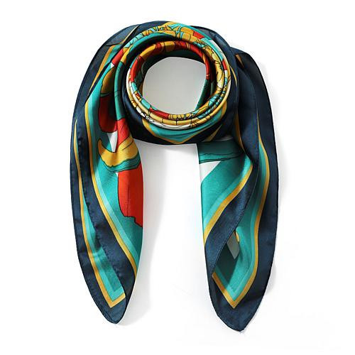 Youzey The Capri Satin Faux Silk Scarf | HSN