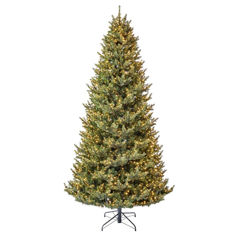 My Texas House 9' Grand Spruce Prelit Green Artificial Christmas Tree with LumaDazzle Color-Chang... | Walmart (US)