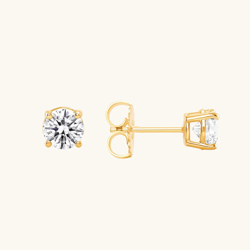 Lab Created Classic Diamond Stud Earrings | Happy Jewelers