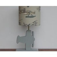 Handmade Airplane Drum Lamp Shade  Multicolored Airplanes on Natural  Great for Nursery, Girls or Boys Room | Etsy (US)