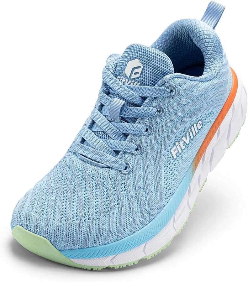 FitVille Wide Toe Box Shoes Women Comfortable Non Slip Wide Walking Shoes Women Swollen Feet Ligh... | Amazon (US)