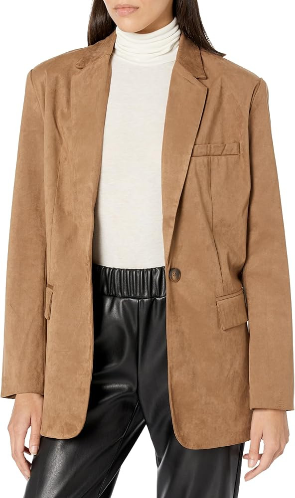 Steve Madden Apparel Women's Imaan Suede Blazer | Amazon (US)