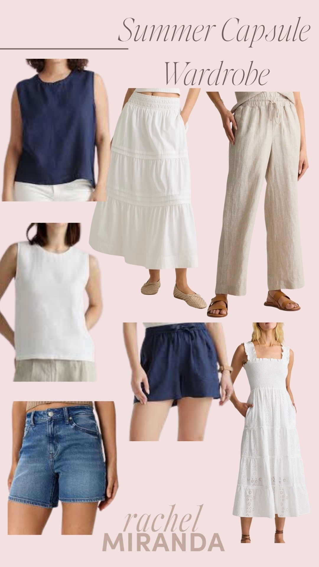 Seven closet essentials to build a summer capsule wardrobe - all petite friendly! I’m 5’0 for reference. #quincepartner @quince

#LTKootd #LTKgrwm #LTKPetite