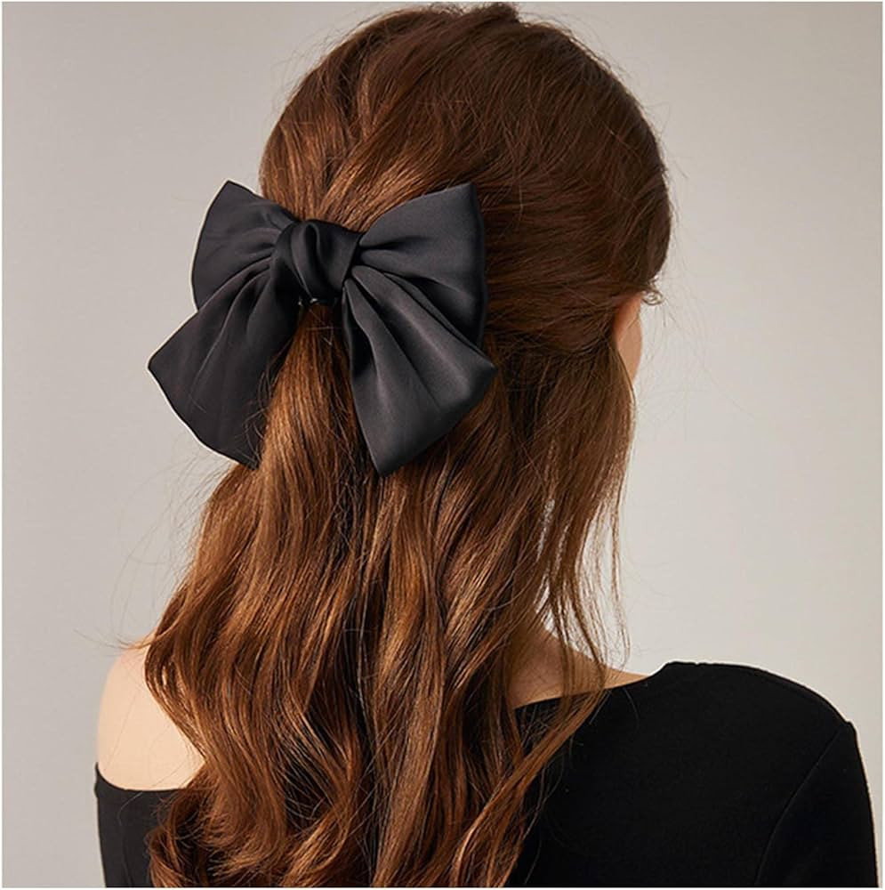 Andelaisi Vintage Hair Clip, Satin Bow Hair Barrettes, Hair Accessory, Headdress for Women and Gi... | Amazon (US)