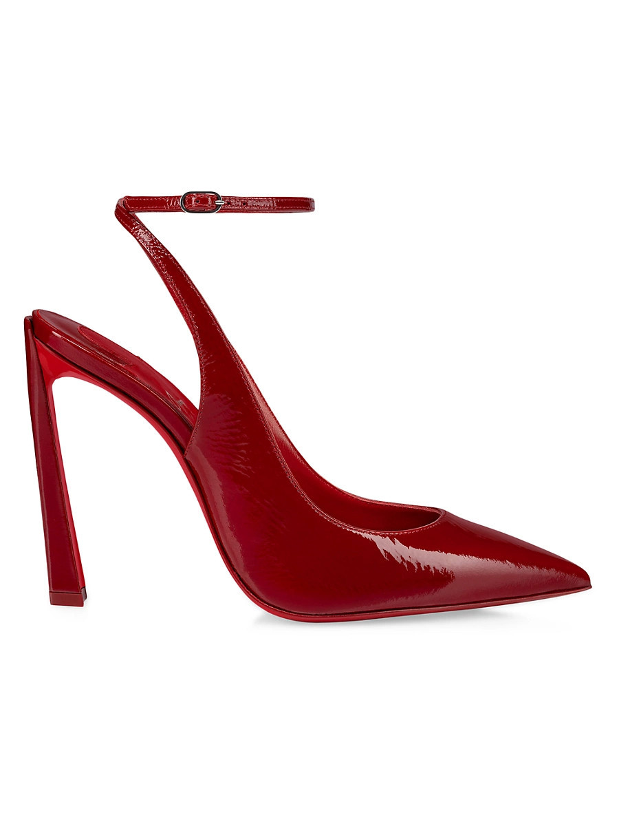 Women's Condora 100MM Strappy Patent Leather Pumps - Red - Size 10.5 | Saks Fifth Avenue