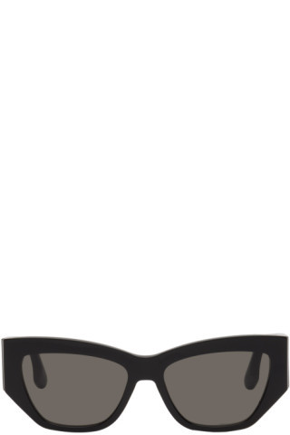 Black Sculptural Sunglasses | SSENSE