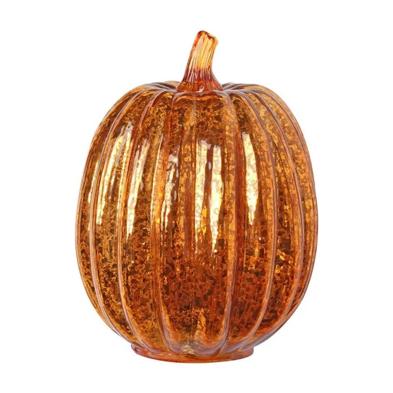 EWSFHUI Glass Pumpkin Light With Lights Inside Battery Operated Led Pumpkin Light Ideal for Hallo... | Walmart (US)