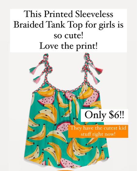 Loving the cute and pretty printed tank top!!! Only $6 for girls!! 

#LTKFindsUnder50 #LTKStyleTip #LTKKids