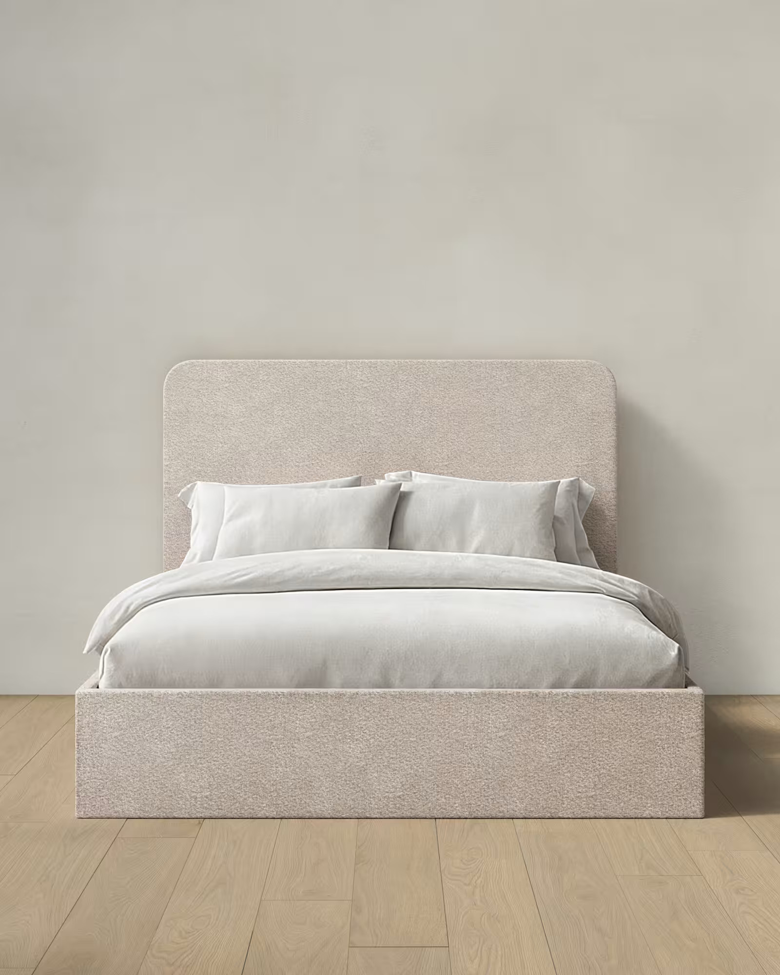 Plush Boucle Curved Bed | Quince