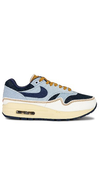 Air Max 1 '87 Sneaker in Aura, Midnight Navy, & Pale Ivory | Revolve Clothing (Global)