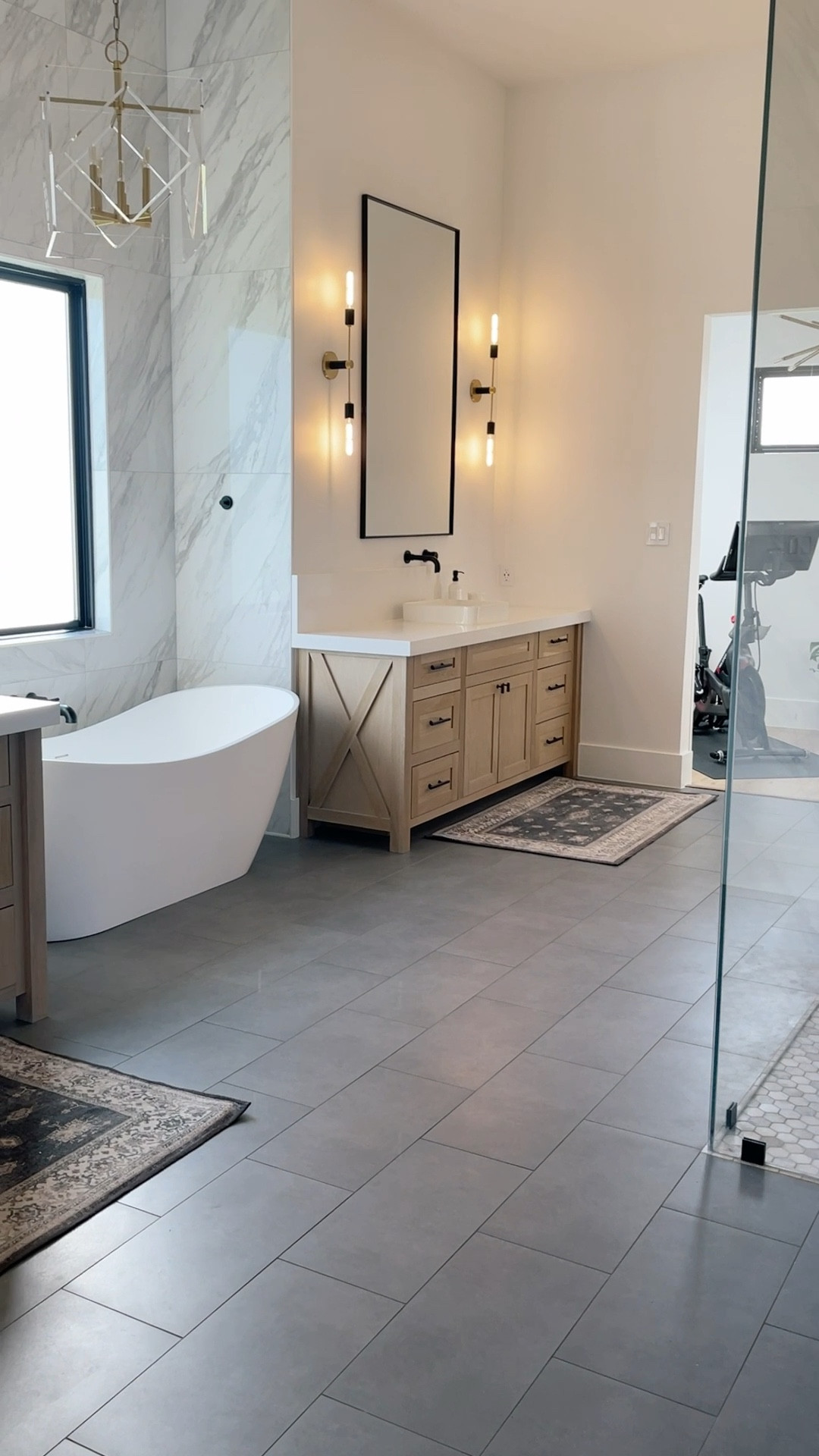 All the items from my save versus splurge post in my master bath.

#LTKhome