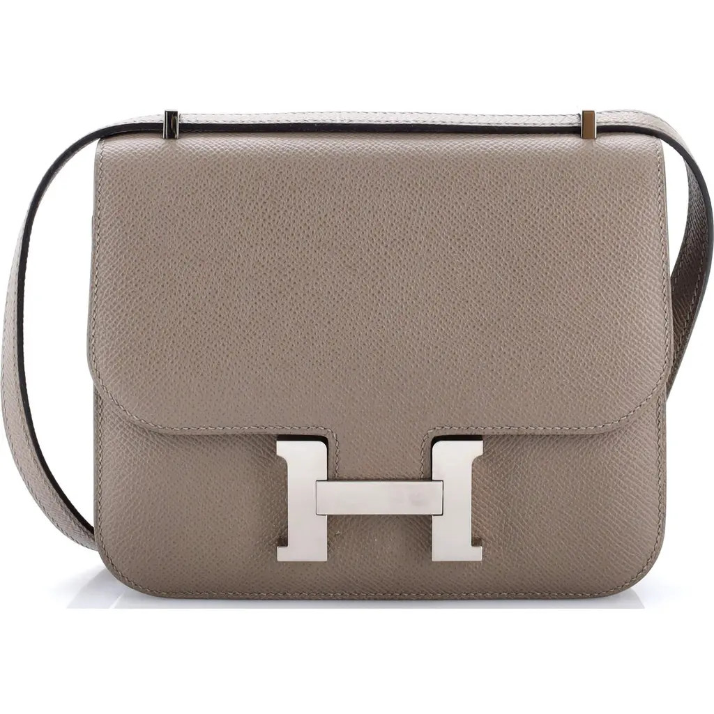 Pre-Owned Hermes Constance Bag Epsom 18 in Gris Asphalte at Nordstrom, Size X-Small | Nordstrom