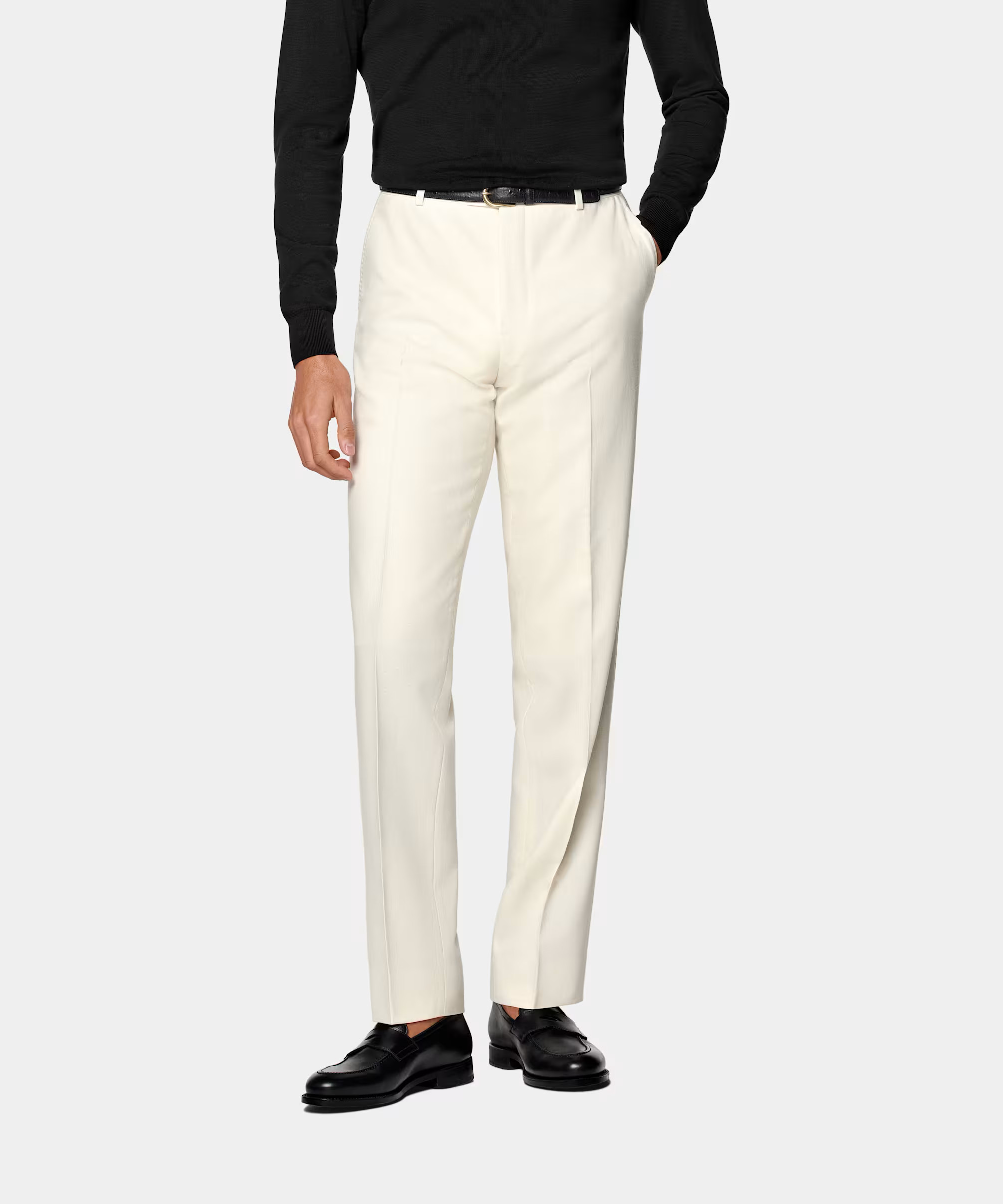 Off-White Straight Leg Pants | Suitsupply (US)