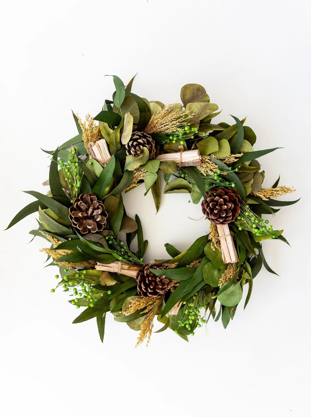 Eucalyptus & Pinecone Wreath | House of Jade Home