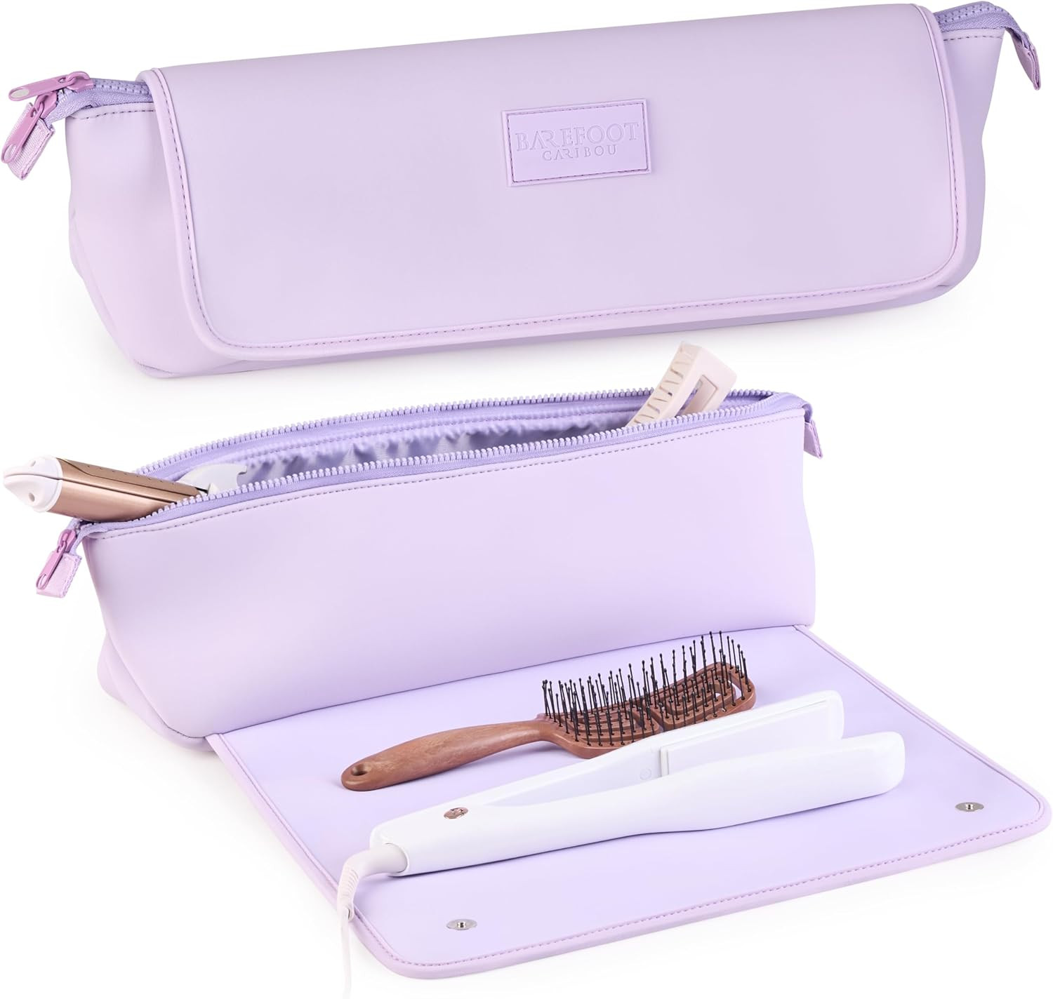 Hair Tools Travel Bag and Heat Resistant Mat 17" (Lilac) | Amazon (US)