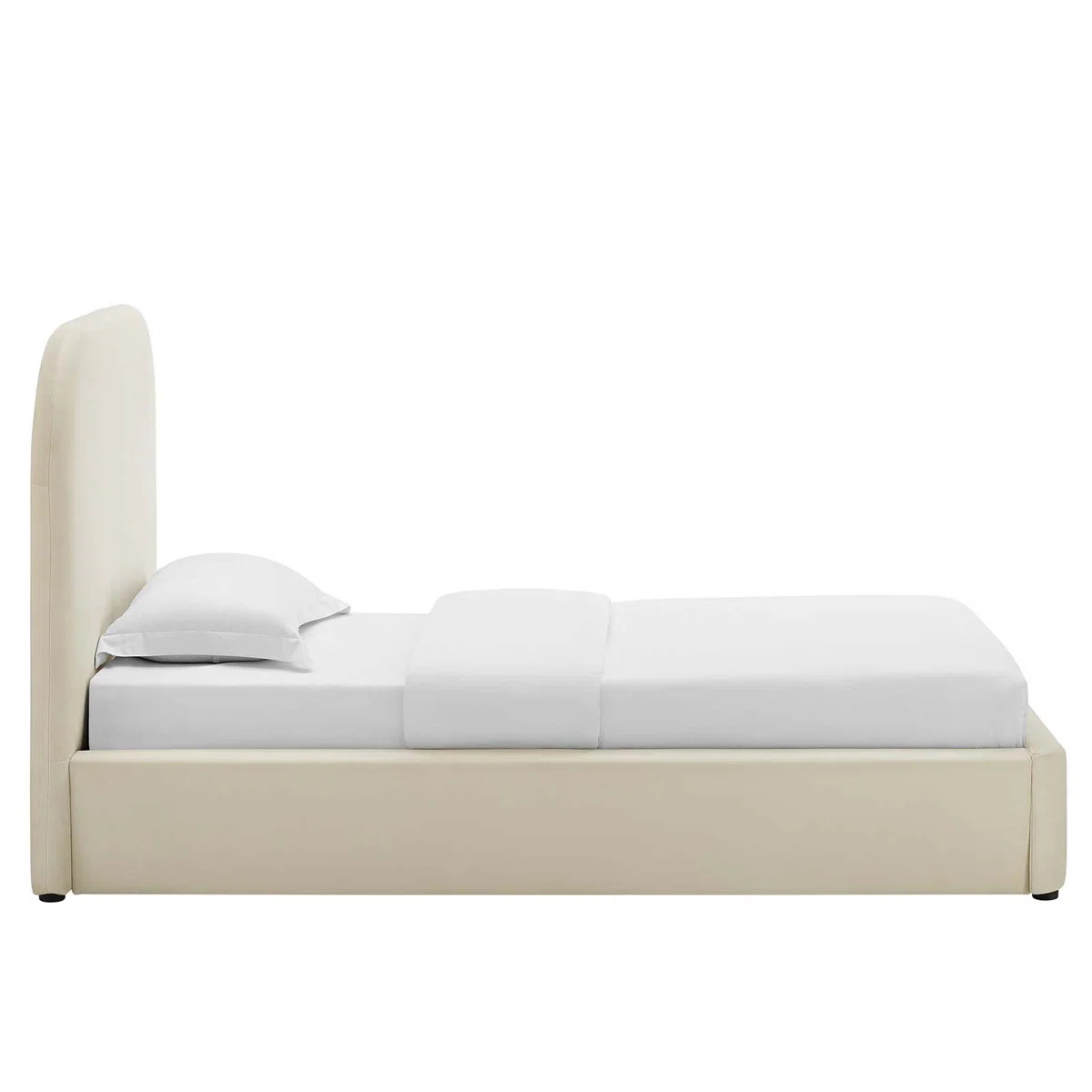 Keynote Upholstered Fabric Curved Platform Bed | Wayfair North America