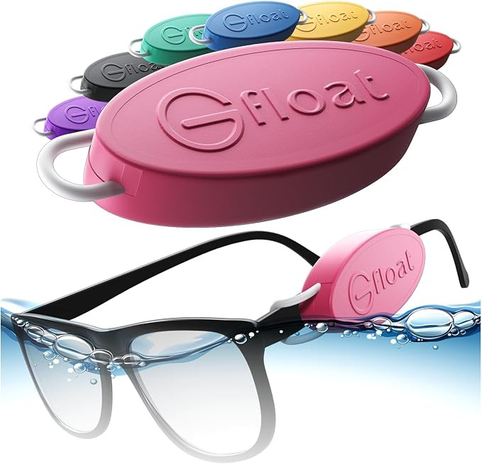 GFLOAT Floating Eyewear Retainer – Sunglasses & Prescription Glasses Float, No Strap, Water Spo... | Amazon (US)