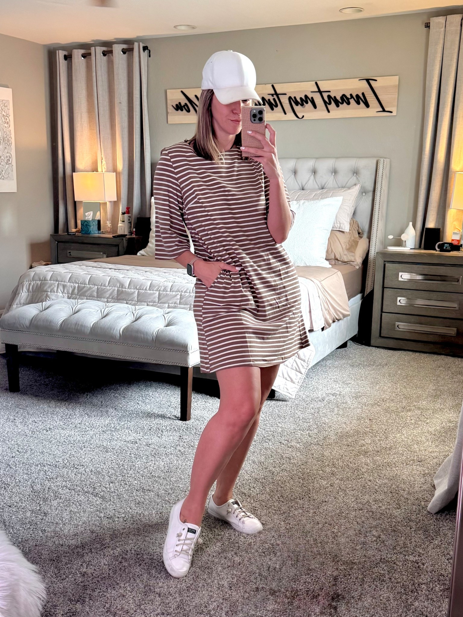 Comfy and casual everyday dresses, sneakers and cap for the win. Can’t go wrong here. 

#LTKFindsUnder50 #LTKFamily #LTKOver40