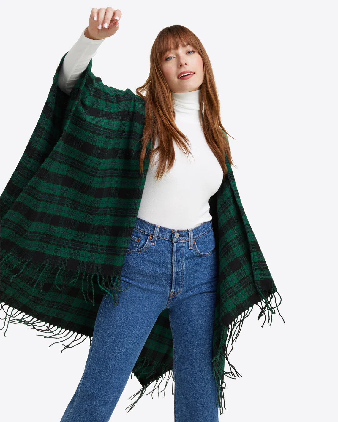 Oversized Scarf in Blackwatch Plaid | Draper James (US)