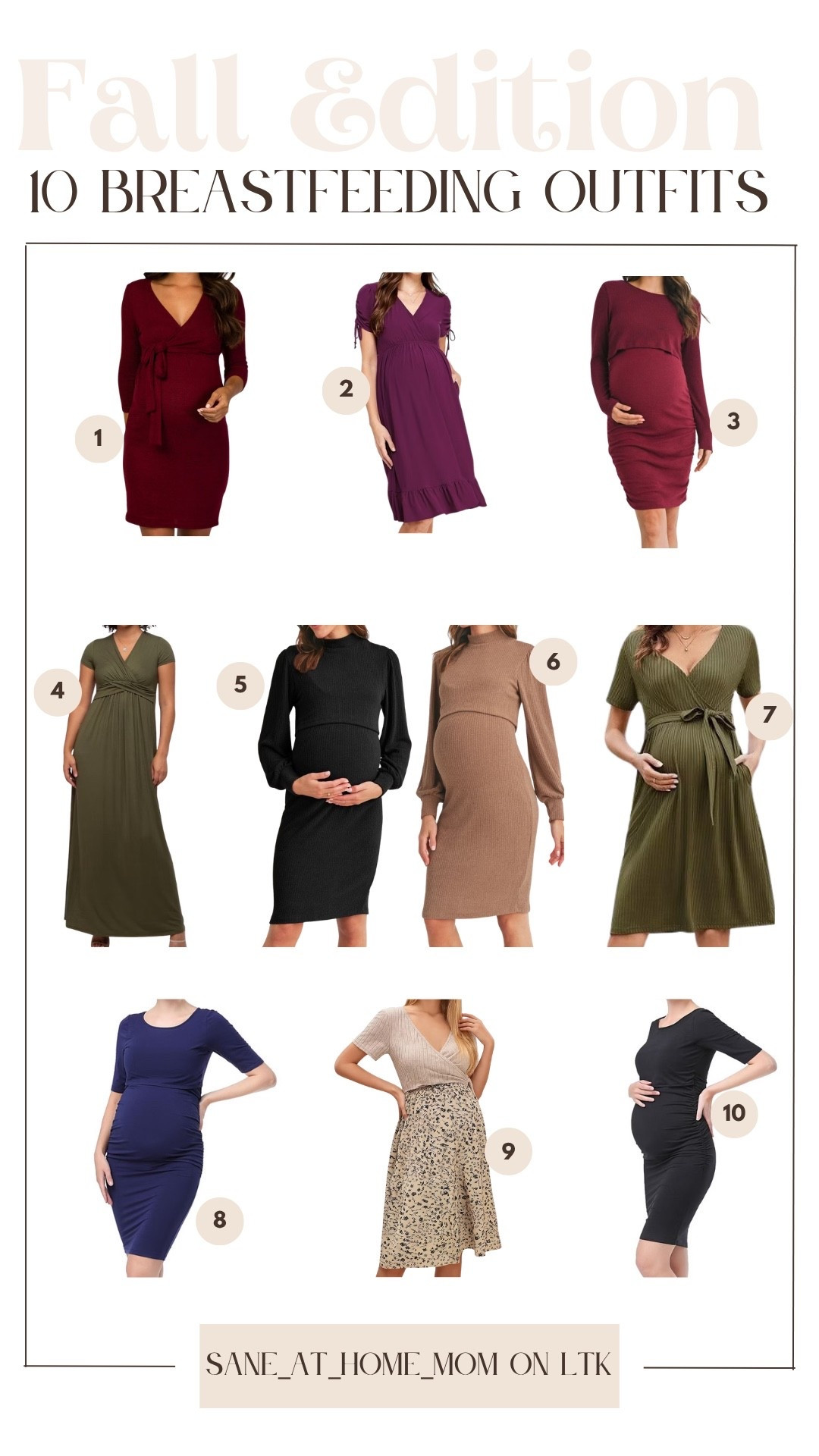 Fall is almost here 🍂 and I’m loving the idea of having a few beautiful, comfortable dresses ready for the season—especially when they make breastfeeding a little easier.

I rounded up 10 breastfeeding dresses in rich autumn colors, soft neutrals, and flattering silhouettes. These are perfect if you’re looking for breastfeeding outfits, nursing-friendly dresses, or comfortable maternity-to-nursing styles you can wear throughout the season.

Simple, feminine, and easy to wear—because nursing-friendly clothing can still feel beautiful. 🤎

✨ SHOP THE 10 BREASTFEEDING DRESSES NOW — I’VE LINKED EVERY DRESS FOR EASY SHOPPING. ✨

Fall will be here before we know it. 🍂

#BreastfeedingDresses #NursingDresses #BreastfeedingOutfits #NursingOutfits #NursingFriendly

#LTKcanada #LTKdresses #LTKfall