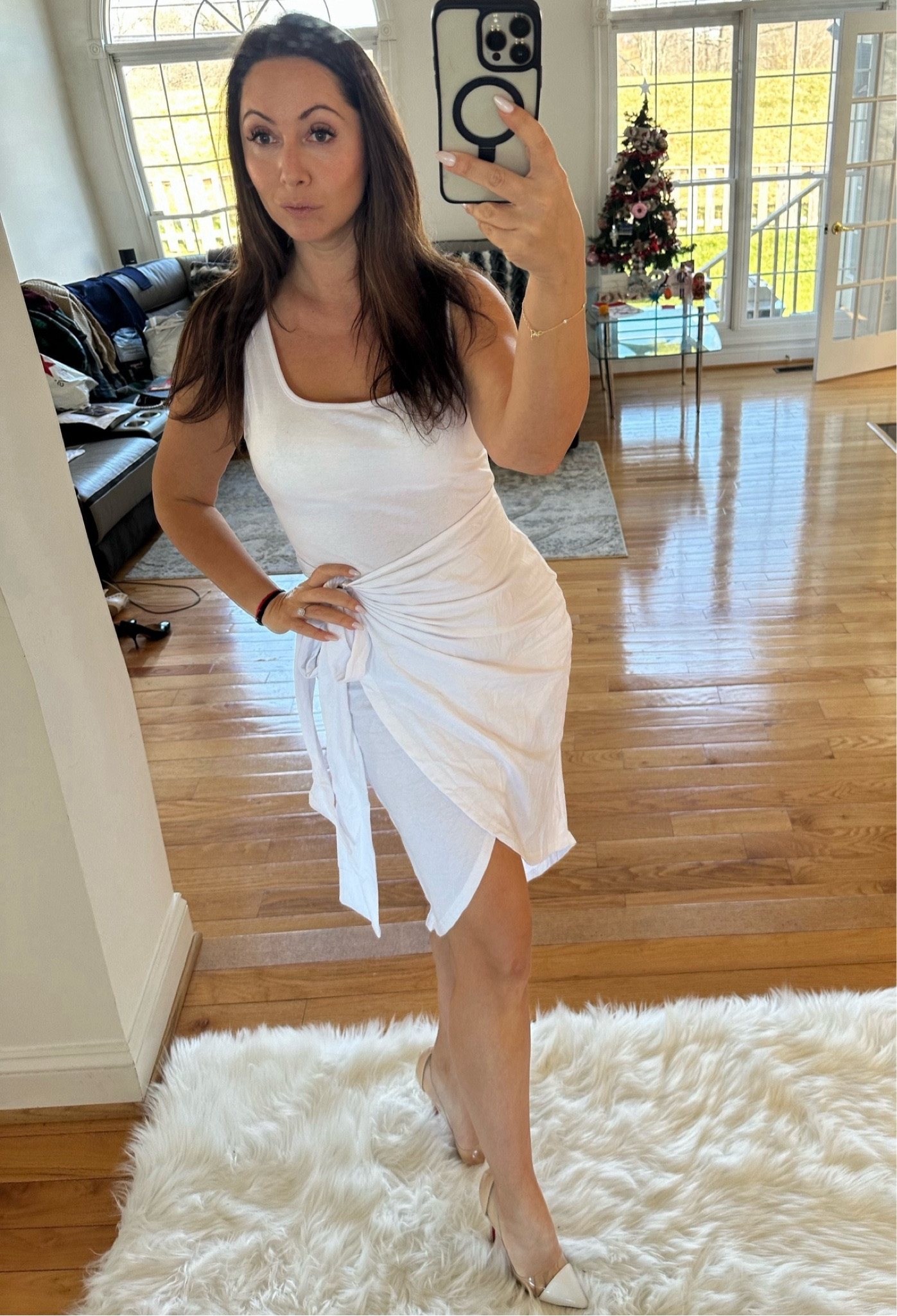 Gorgeous wrap dress in two light colors to pick from! Perfect for Labor Day ! 

#LTKStyleTip #LTKFindsUnder100 #LTKShoeCrush