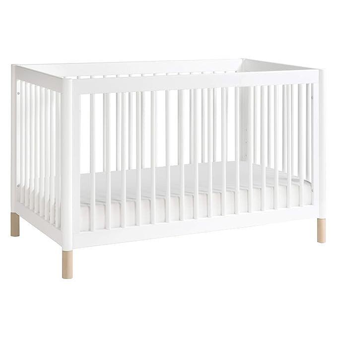 Babyletto Gelato 4-in-1 Convertible Crib with Toddler Bed Conversion in Washed Natural and White,... | Amazon (US)