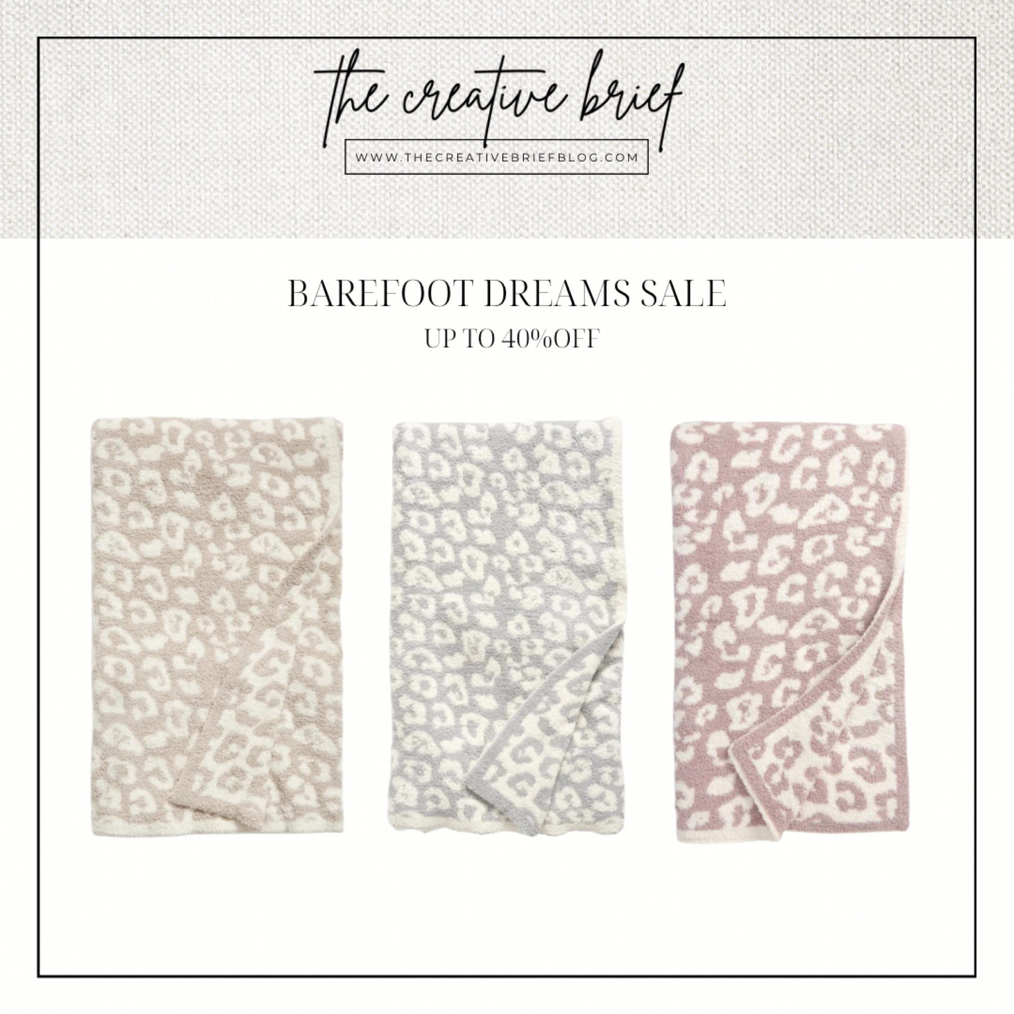 Barefoot dreams on sale! Up to 40% off and would make an amazing holiday or Christmas gift! 

Gift guide, holiday present, Black Friday sale, gift guide, Christmas, barefoot dreams blanket, leopard blanket, baby blanket

#LTKsalealert #LTKCyberweek #LTKGiftGuide