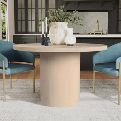 48" Round Wood Dining Table | Wayfair North America
