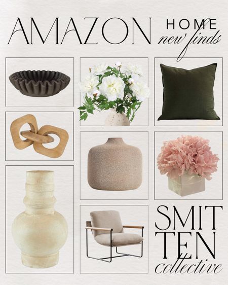 Amazon home decor new finds! This includes this green throw pillow, faux florals, chain link decor, vases, ceramic bowls, and accent chair.

Amazon, Amazon home decor, Amazon home decor finds, Amazon finds, Amazon furniture, Amazon new arrivals, Amazon new home decor, spring home decor, home decor inspiration, summer home decor, modern home decor 

#LTKSeasonal #LTKHome #LTKStyleTip