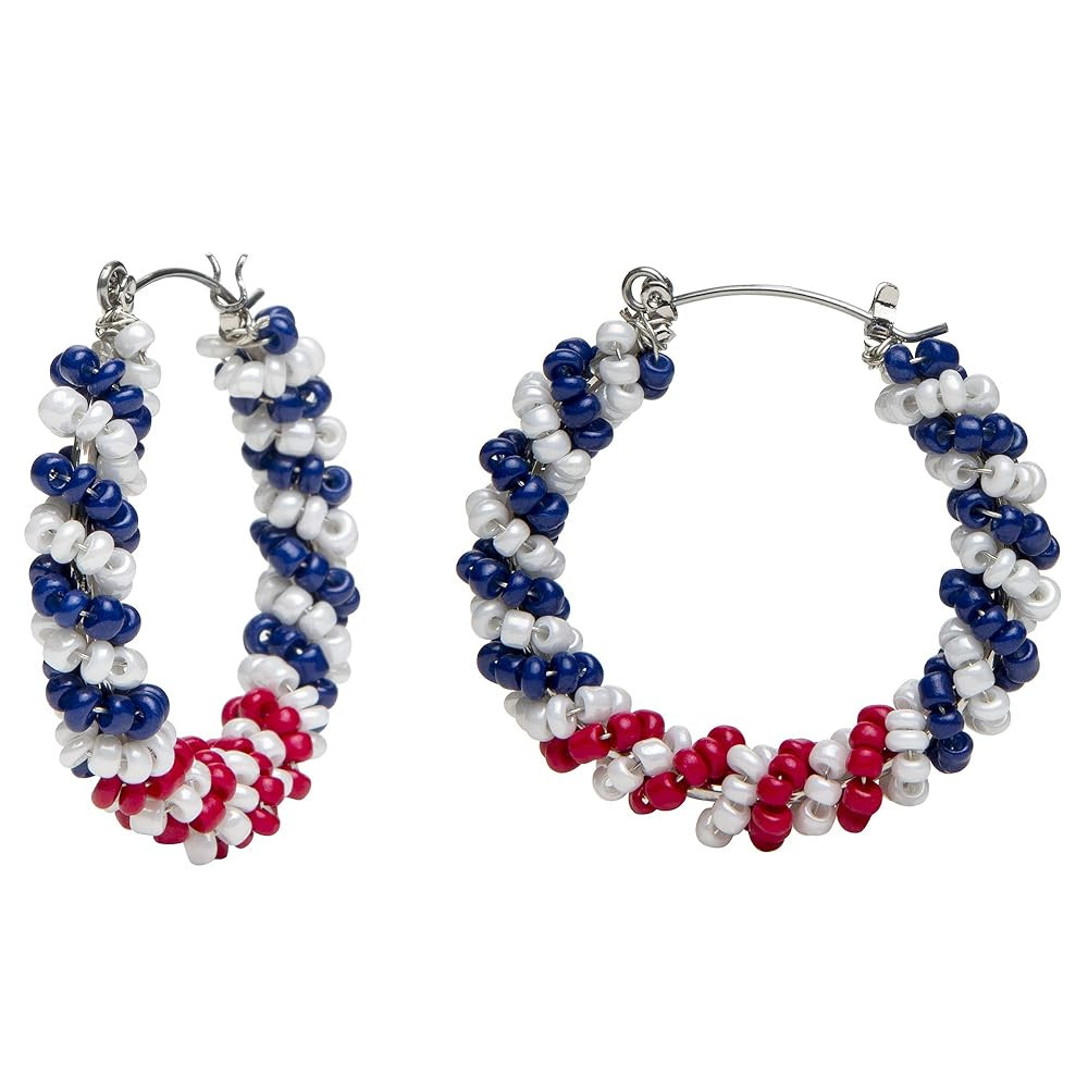 Madison Tyler Americana Collection Jewelry | Red White Blue Star Stud Dangle Earring | 4th of Jul... | Amazon (US)