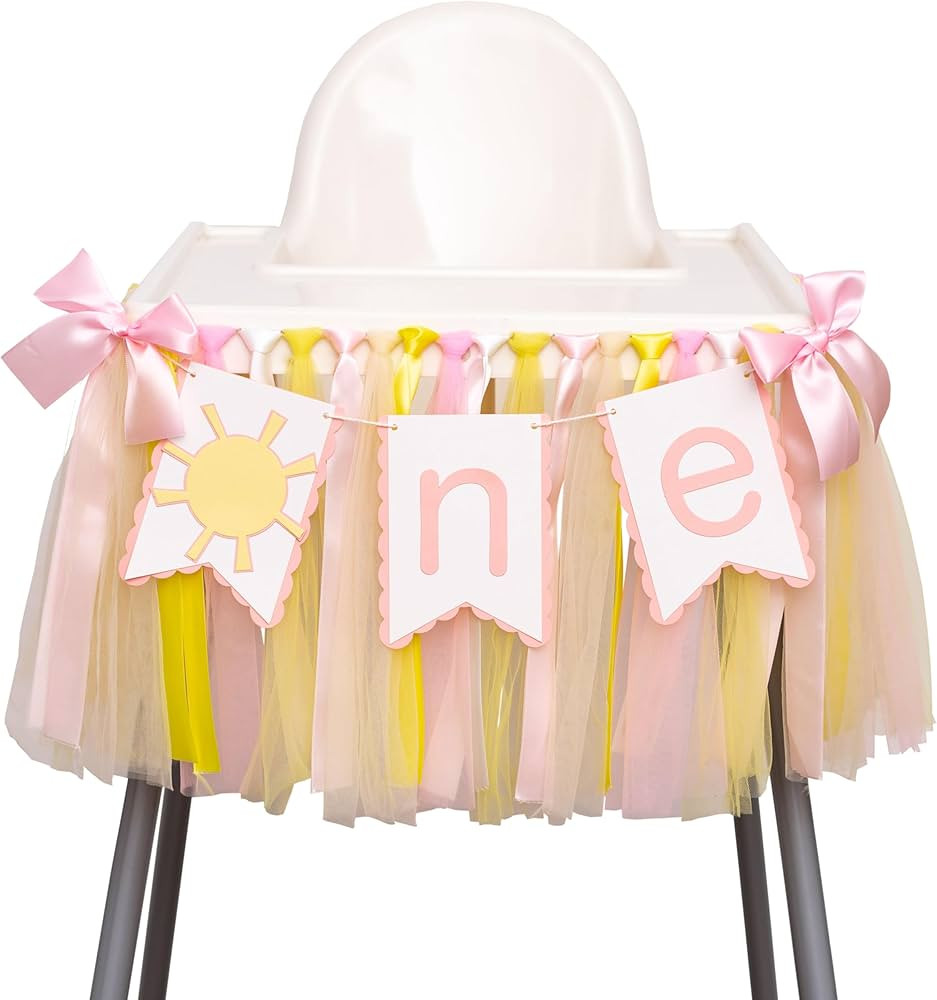 Sunshine High Chair Banner - First Trip Around The Sun Highchair Banner, You Are My Sunshine 1st ... | Amazon (US)