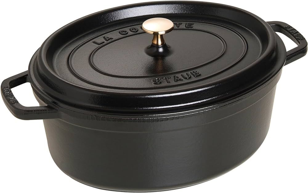 Staub Oval Dutch Oven 8.5-Quart Matte Black | Amazon (US)