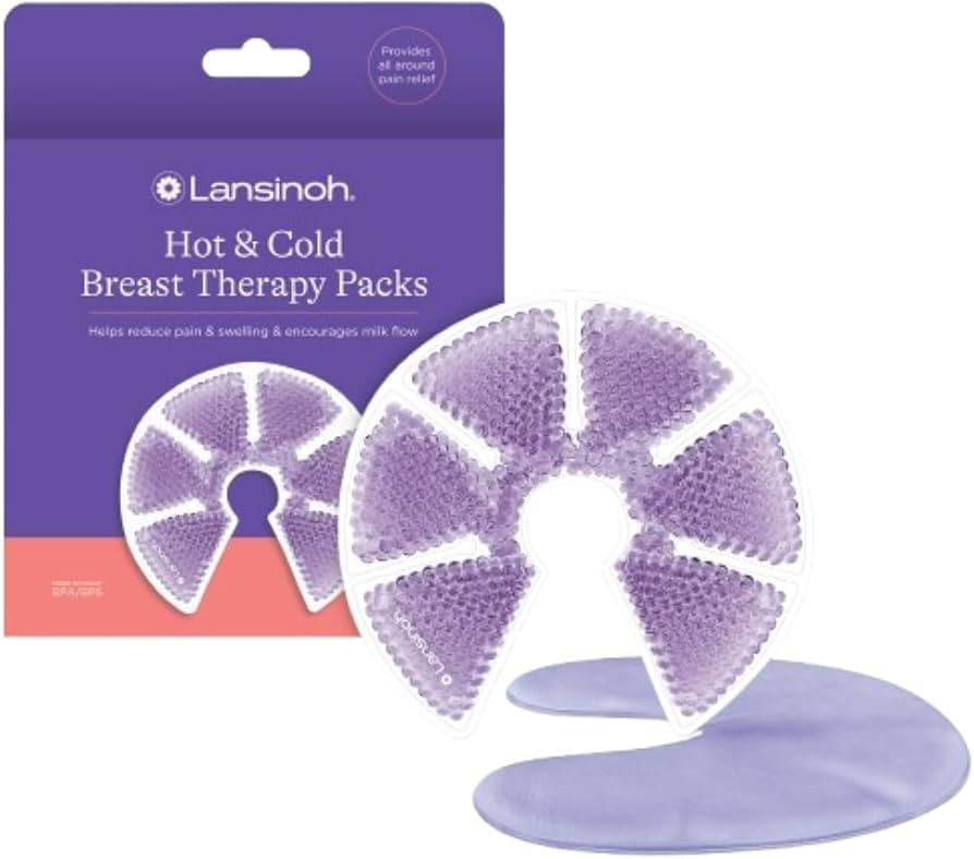 Lansinoh Breast Therapy Packs with Soft Covers, Hot and Cold Breast Pads, Postpartum Relief, Brea... | Amazon (US)