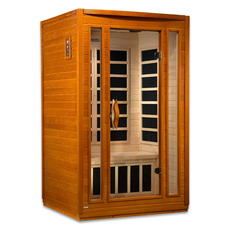 Dynamic Infrared 2 - Person Bluetooth Compatible FAR Infrared Sauna in Hemlock | Wayfair North America