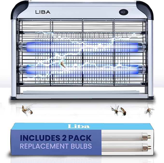LiBa Electric Bug Zapper, Indoor Insect Killer - (2) Extra Replacement Bulbs - Fly, Mosquito Kill... | Amazon (US)