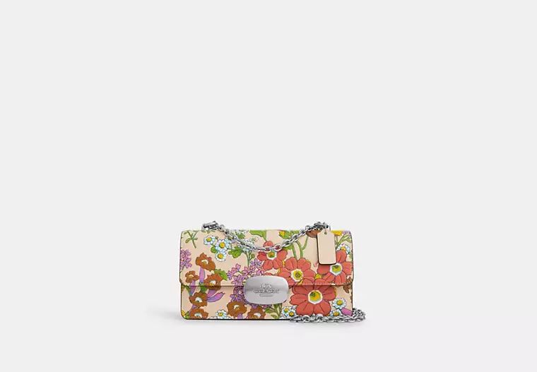 Eliza Flap Crossbody Bag With Floral Print | Coach Outlet CA