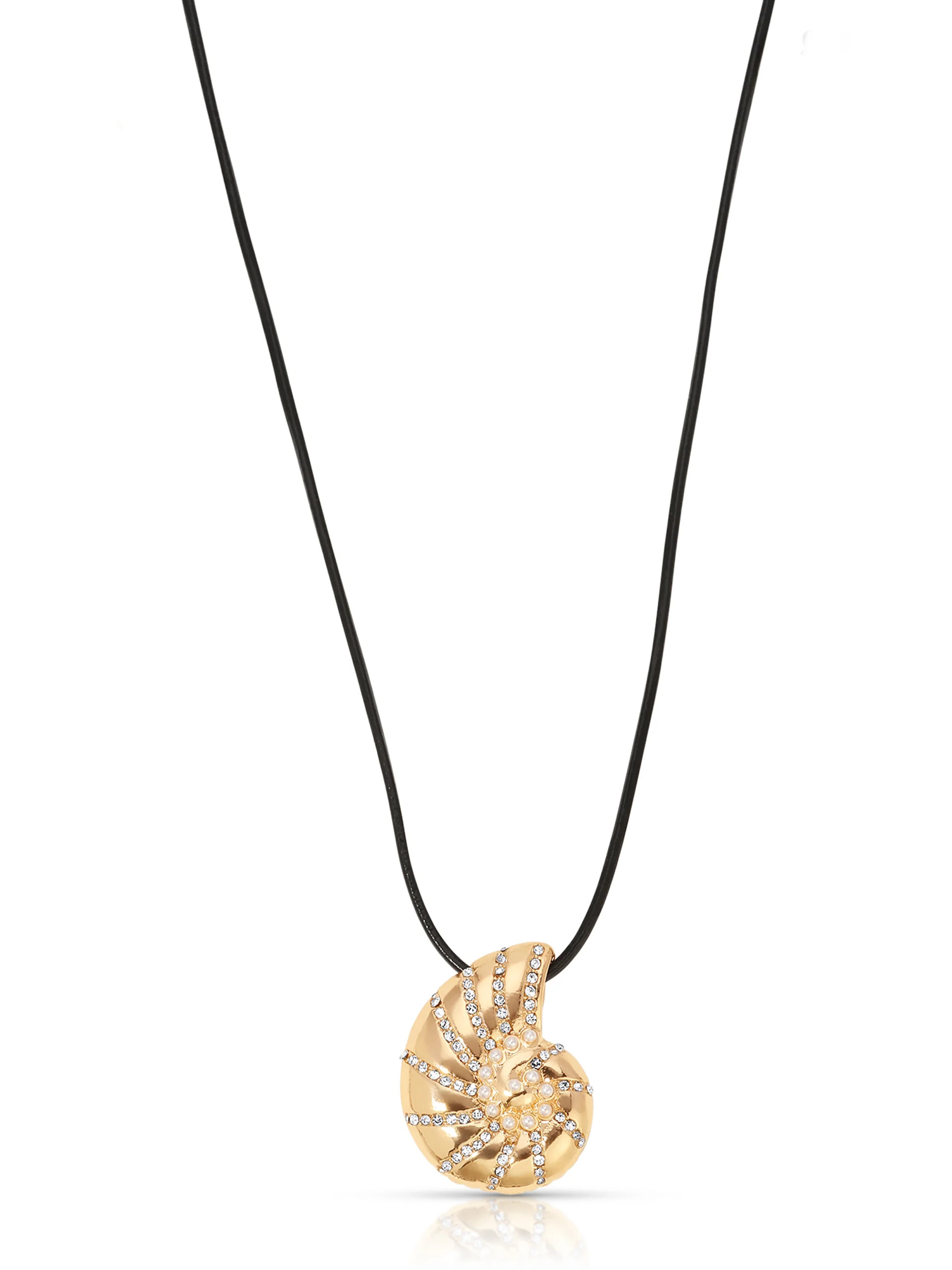 Nautilus Shell Cord Necklace | Ettika