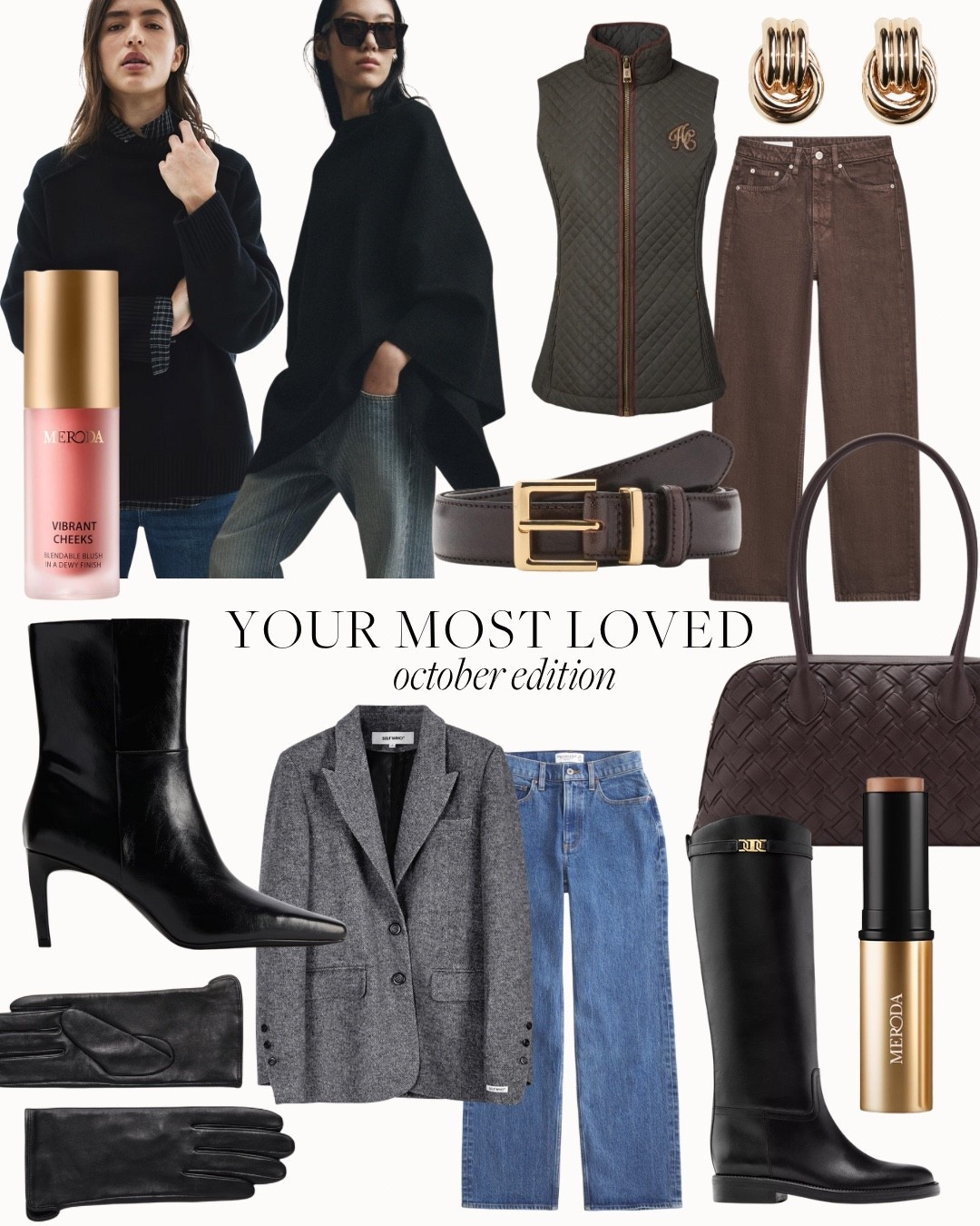 Your October Favorites 🤎 the perfect heeled and knee high boots, accessories for everyday, Meroda Makeup essentials and stylish knitwear pieces 

#LTKautumn #LTKuk