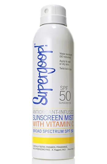 Supergoop! Antioxidant-Infused Sunscreen Mist With Vitamin C Spf 50, Size 3 oz | Nordstrom